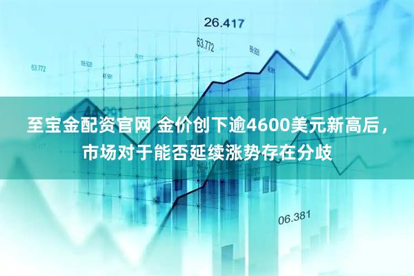 至宝金配资官网 金价创下逾4600美元新高后，市场对于能否延续涨势存在分歧